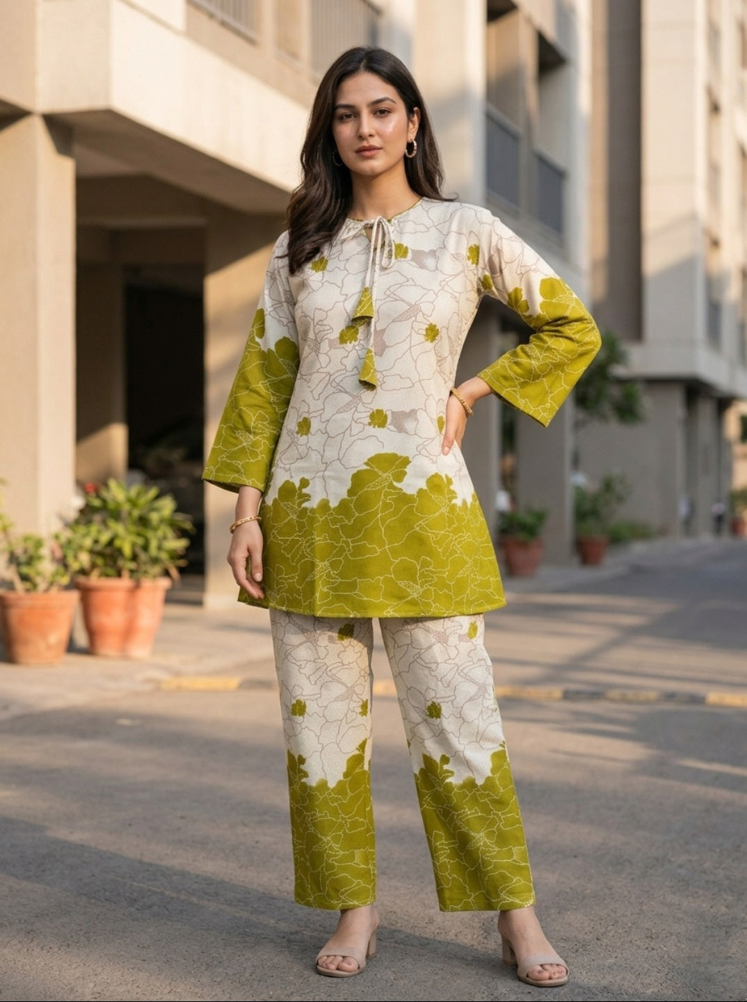 Printed Co-Ord Set for Women | Diamond Flex Fabric Stylish Casual Wear Set