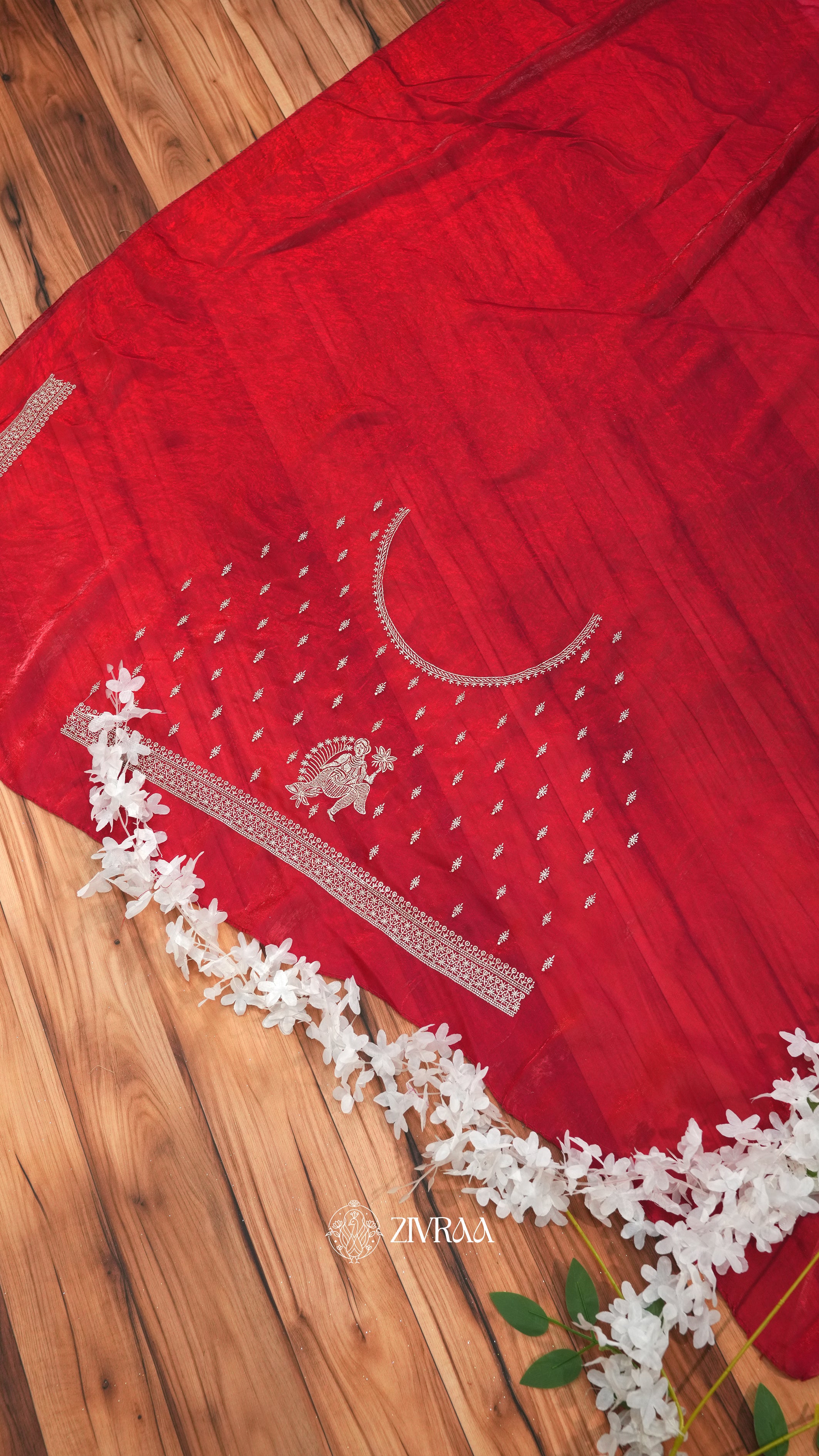 Elegant Purple Silk Saree with Silver Zari Traditional Motif Border