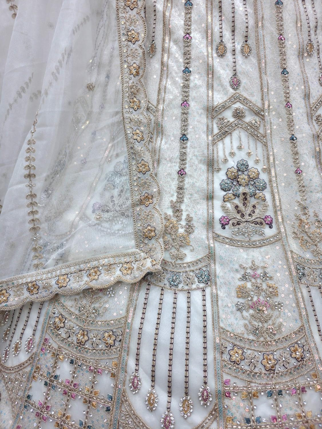 Lavender Embroidered Lehenga Choli with Net Dupatta Festive Wear