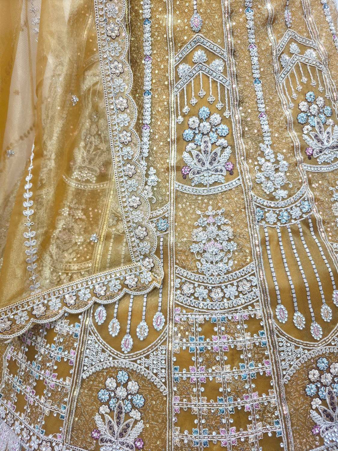 Lavender Embroidered Lehenga Choli with Net Dupatta Festive Wear