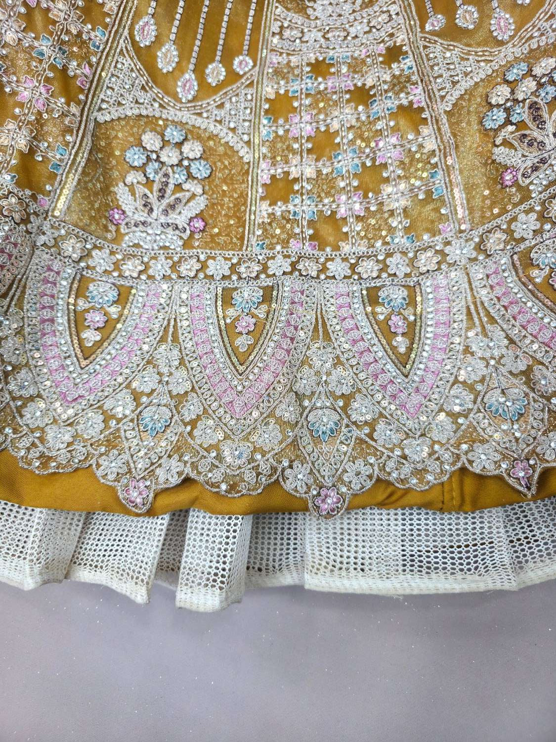 Lavender Embroidered Lehenga Choli with Net Dupatta Festive Wear