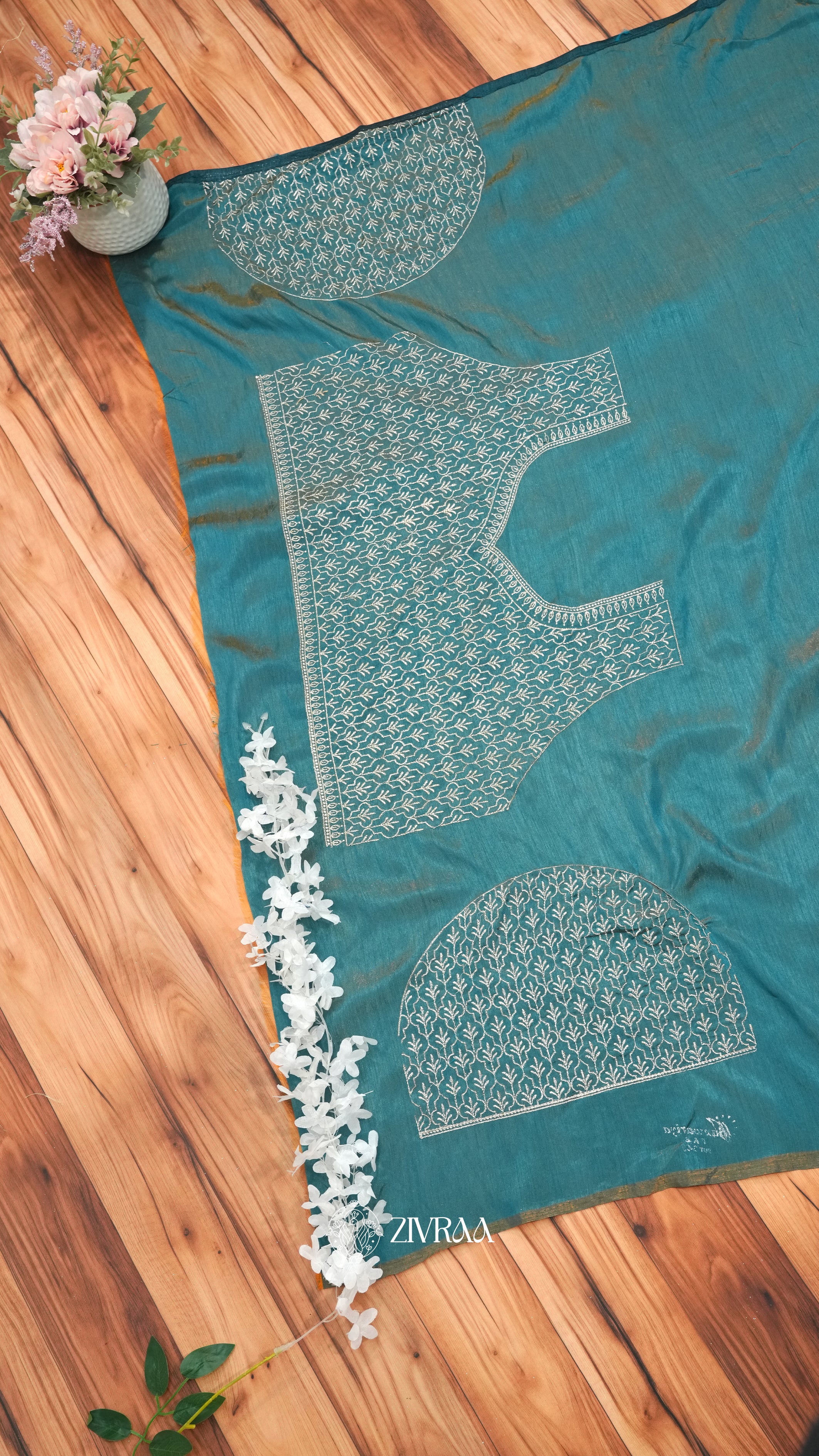 Elegant Dark Green Woven Silk Saree with Golden Motifs & Traditional Border