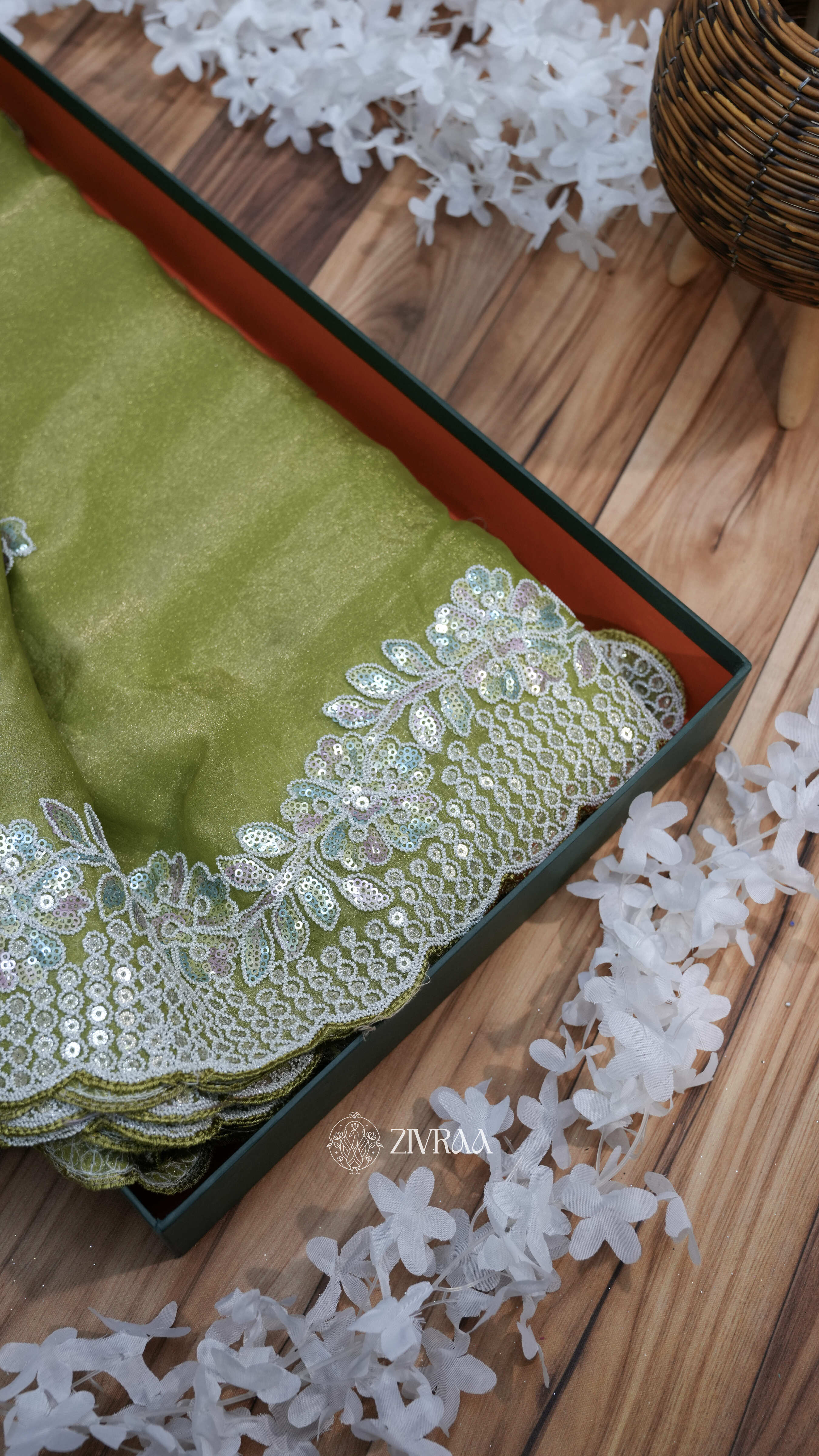 Elegant Peach Embroidered Saree – Timeless Grace & Luxury