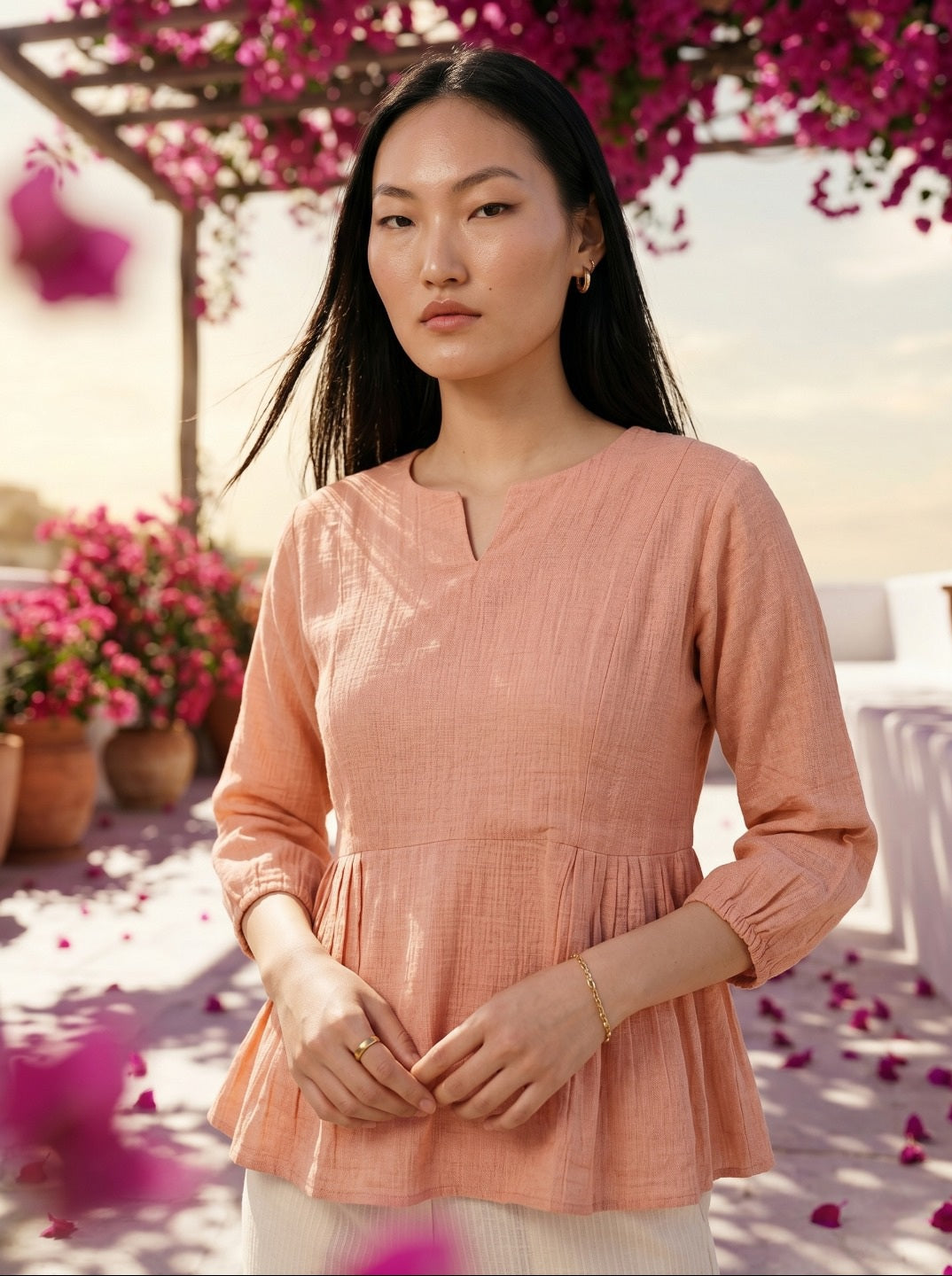 Women Premium Linen Cotton Co-Ord Set | Casual Summer Co-Ord Set for Women