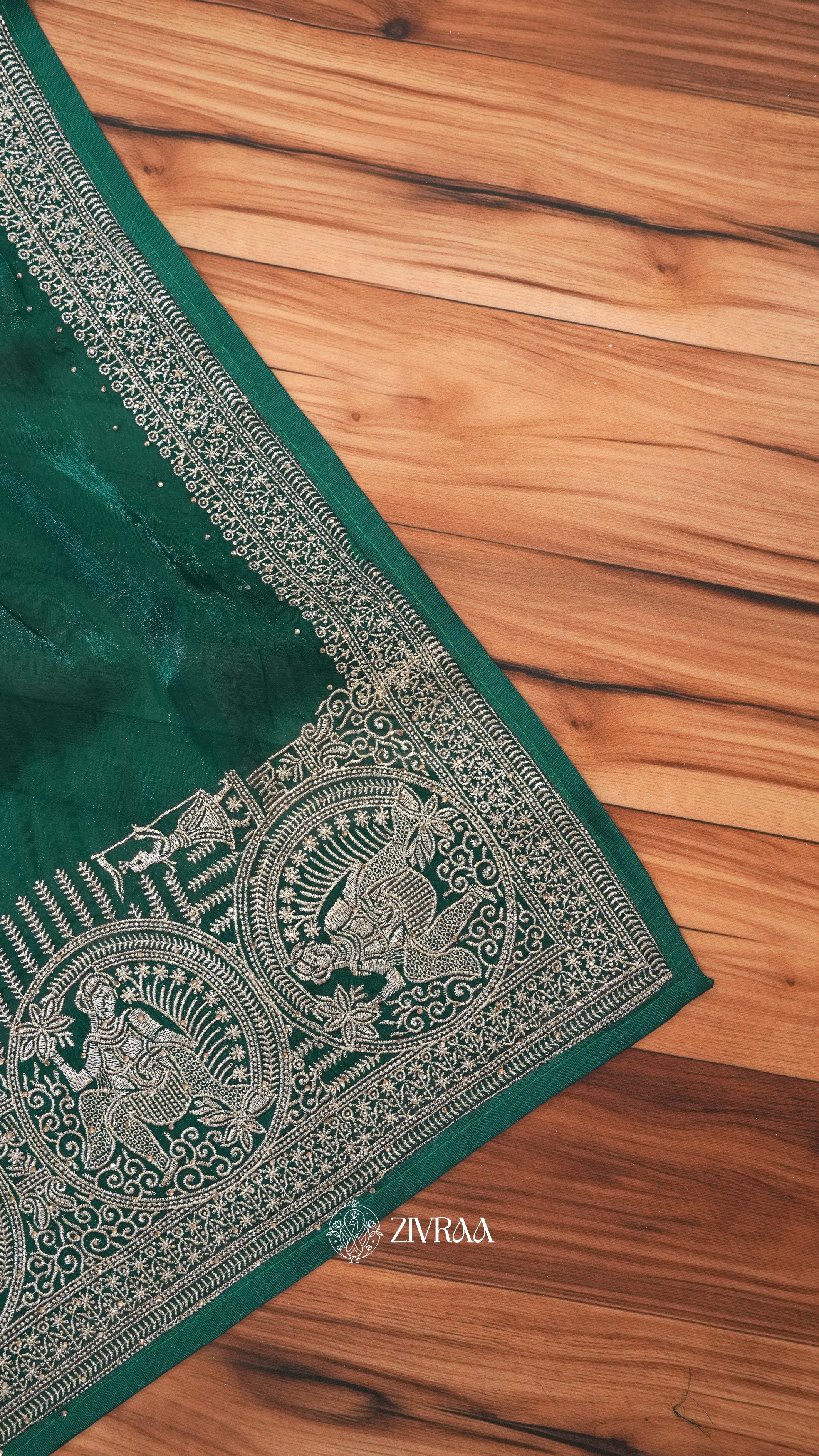 Elegant Purple Silk Saree with Silver Zari Traditional Motif Border