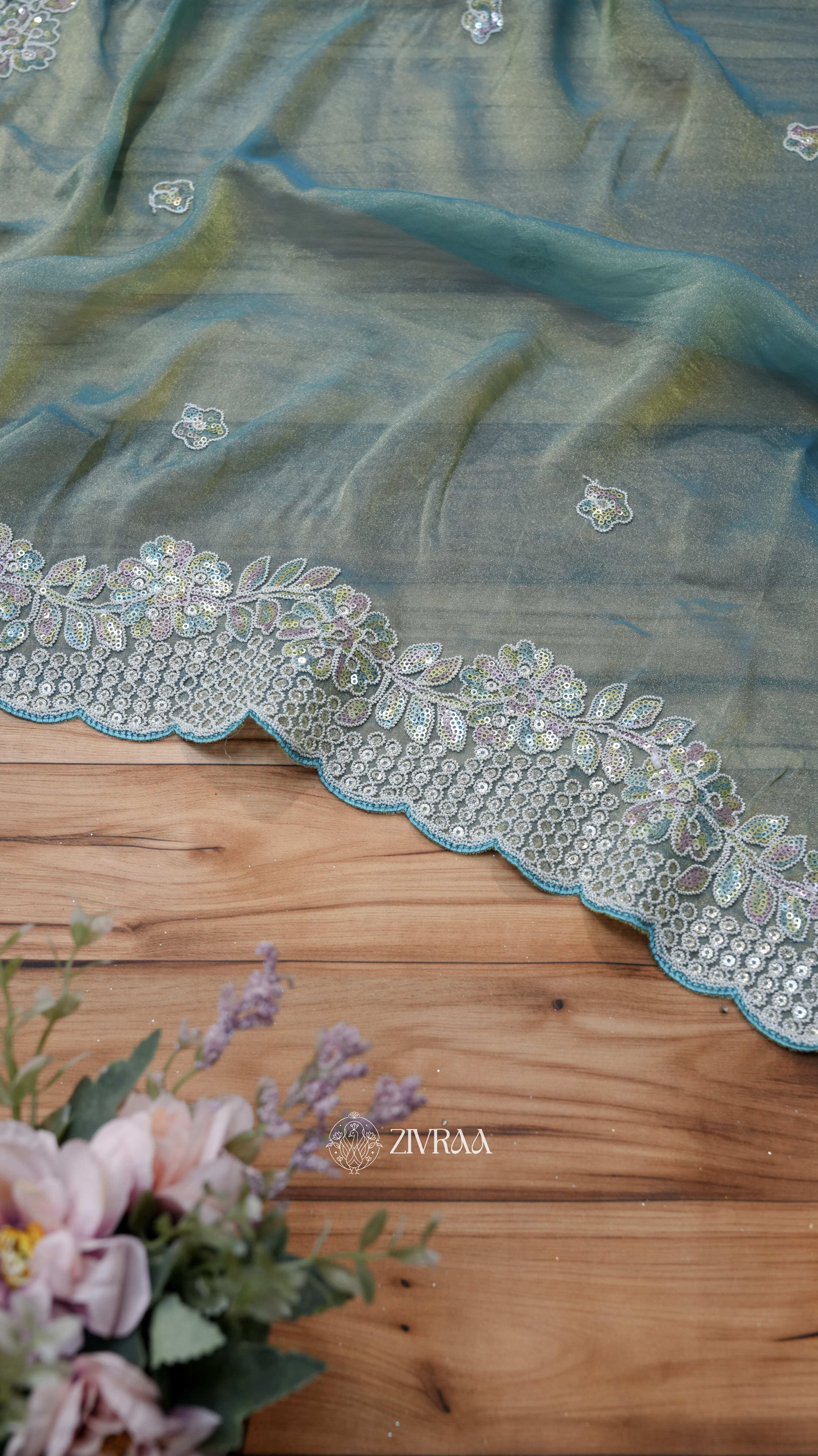 Elegant Mauve Embroidered Saree – Premium Party & Festive Wear