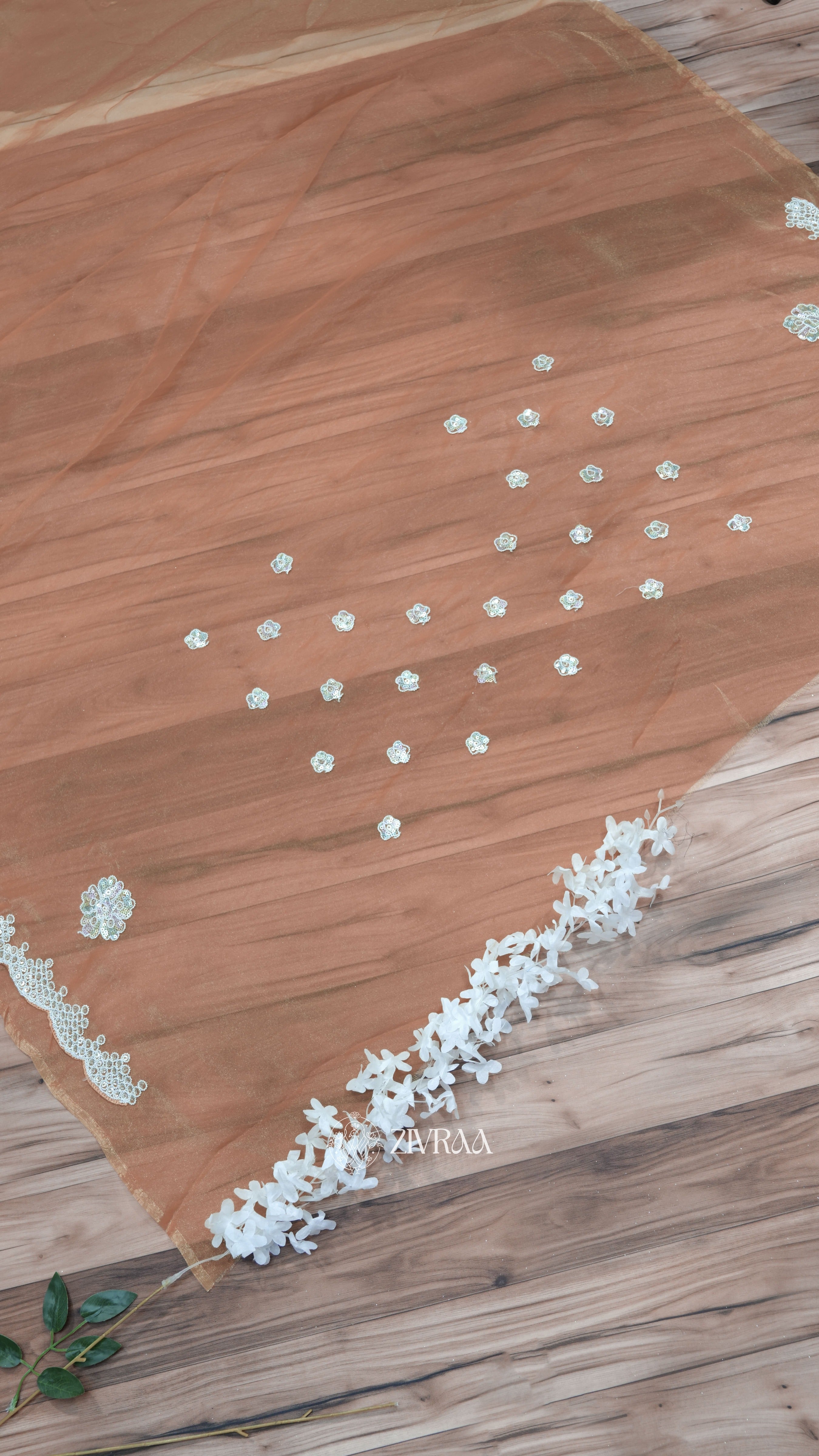 Mustard Yellow Embroidered Saree with Elegant Lace Border