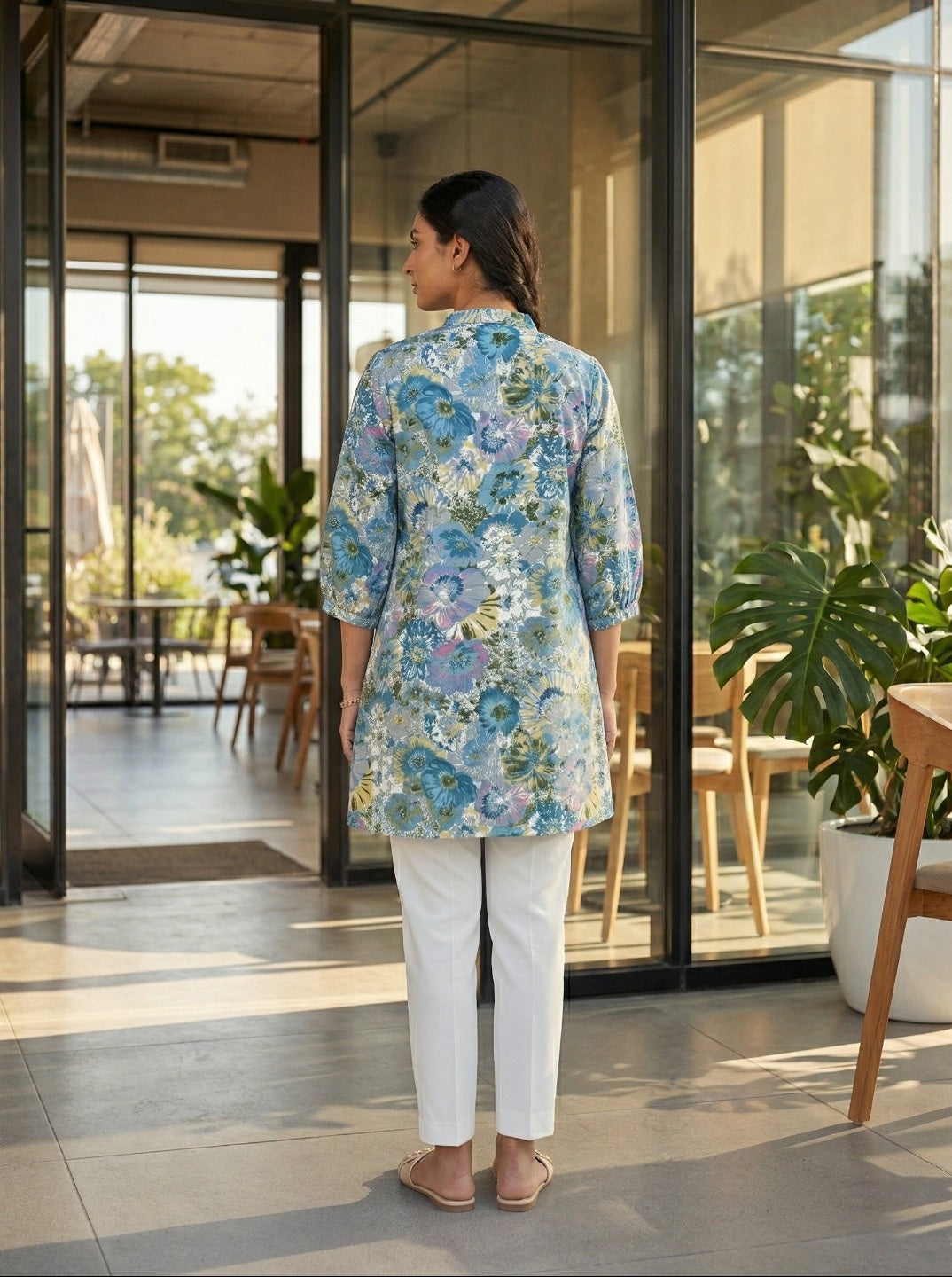 Women Floral Printed Cotton Kurti | Summer Trend 2026 Straight Fit Ethnic Kurta for Office Wear, Daily Wear & Casual Chic Look (1 Piece Only)