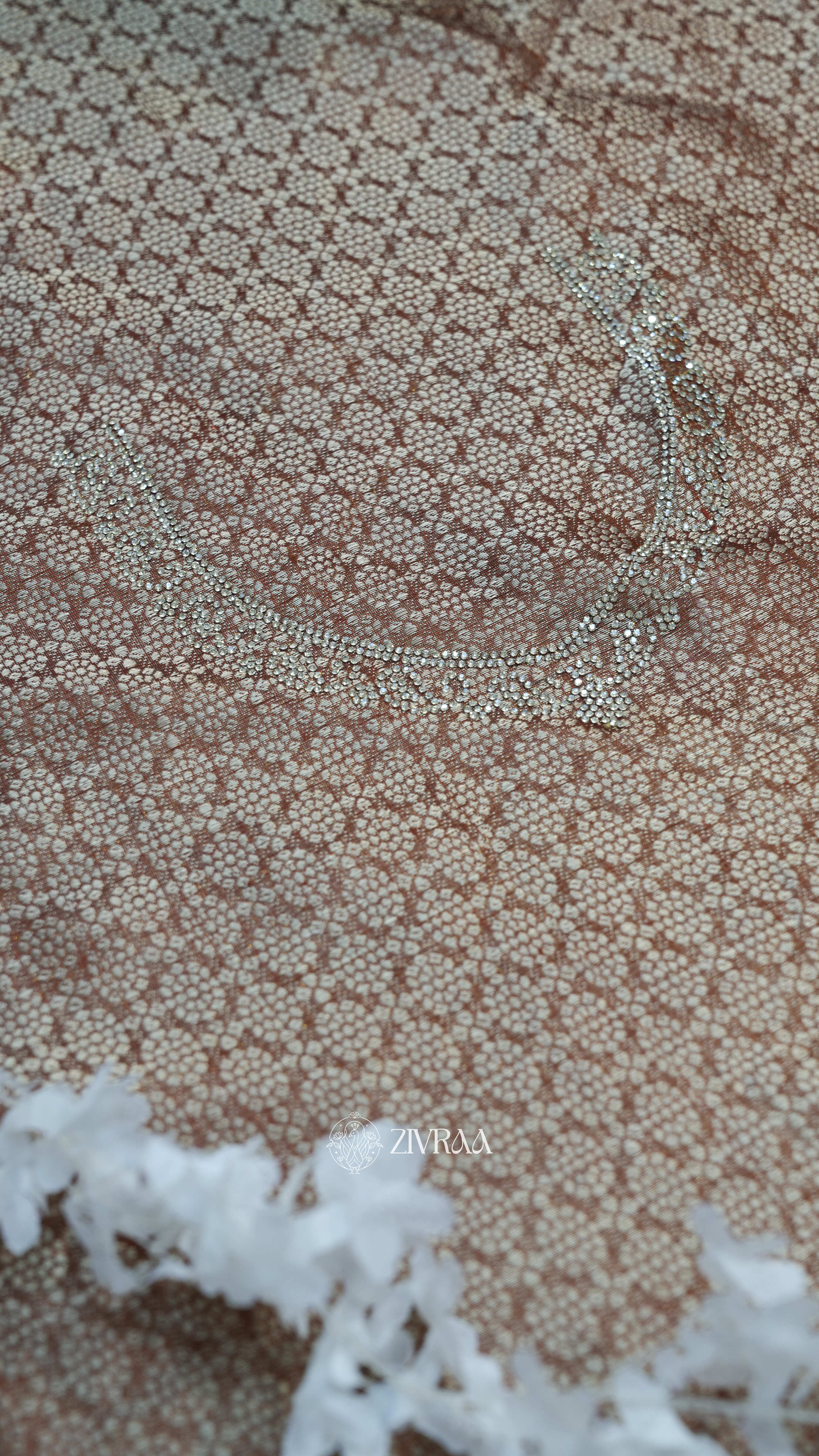 Elegant Firozi, Zari Work Silk Saree with Traditional Motifs