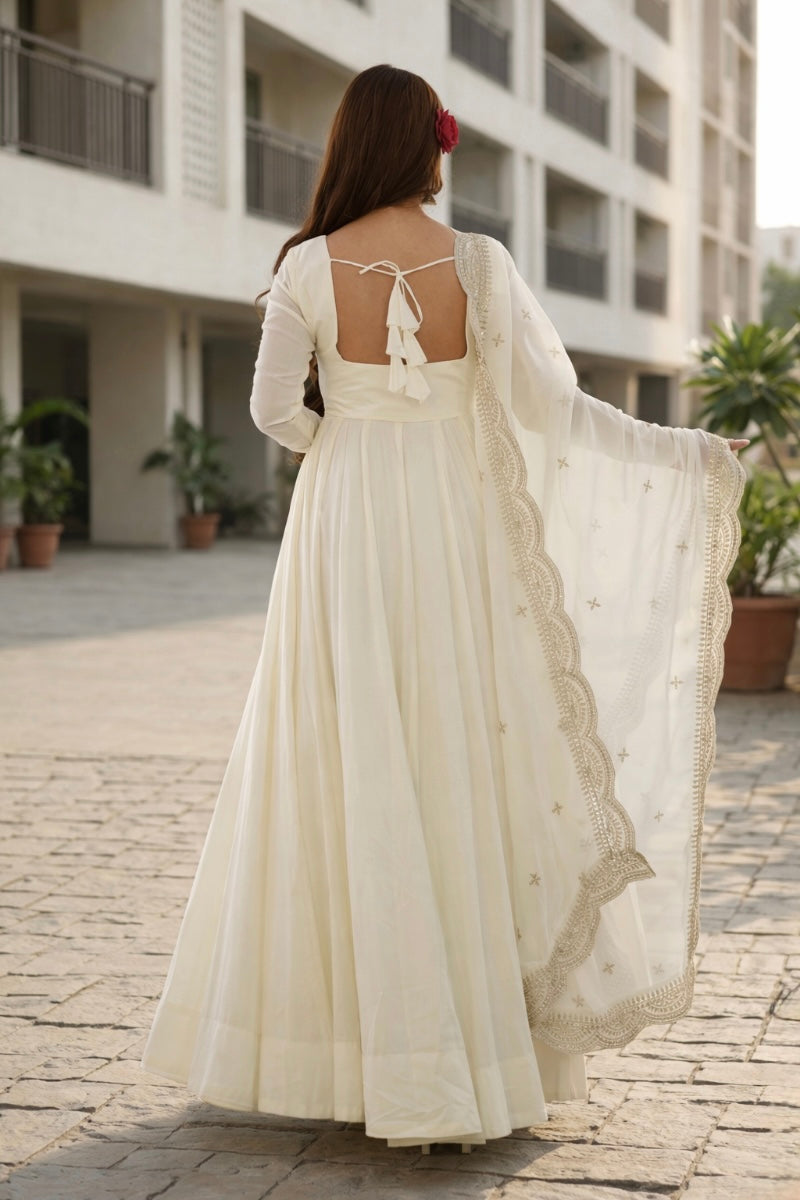 Classic Maroon Chanderi Silk Kurta Set with Embroidered Dupatta | Wedding & Festive Wear for Women