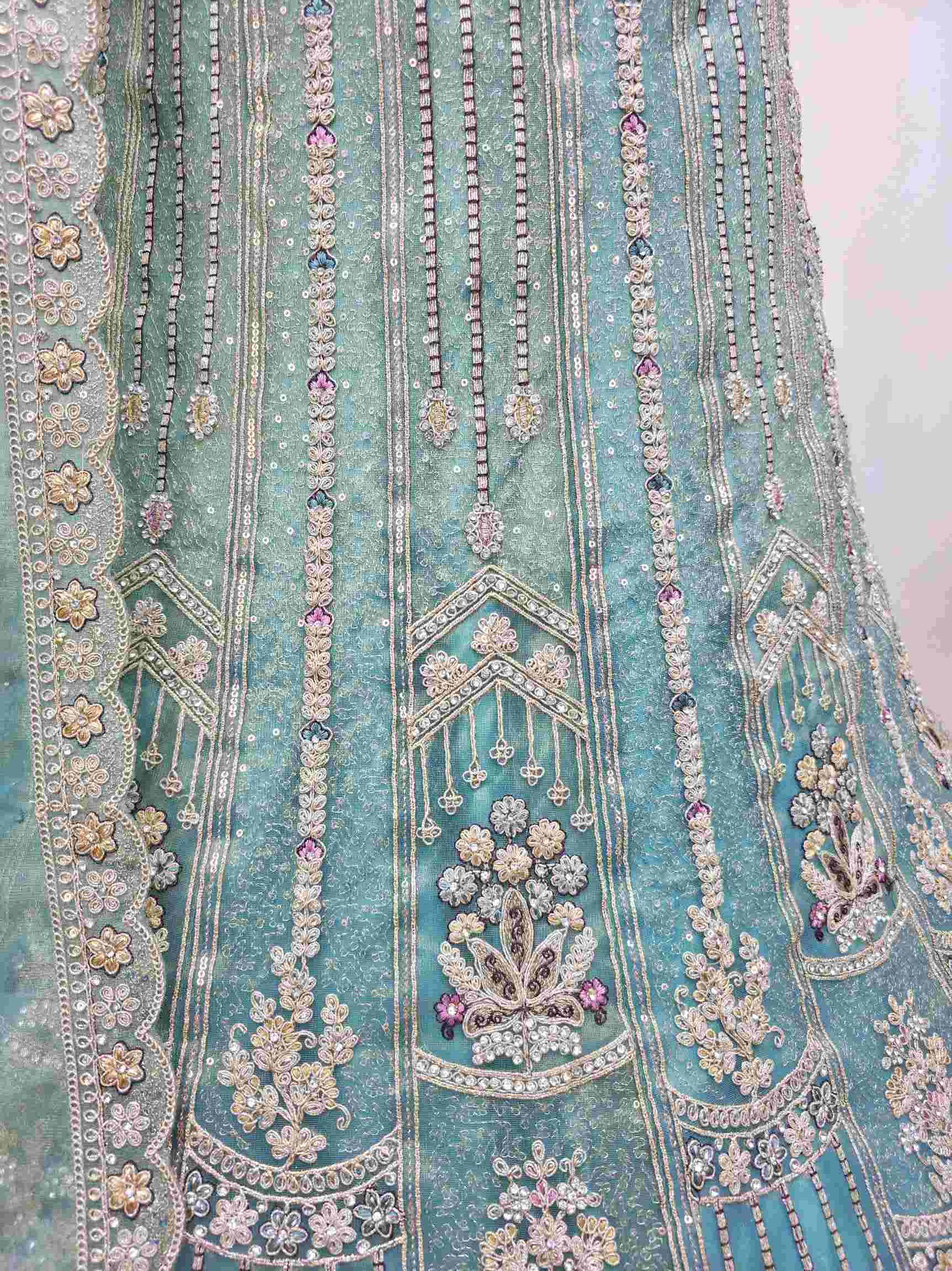 Lavender Embroidered Lehenga Choli with Net Dupatta Festive Wear