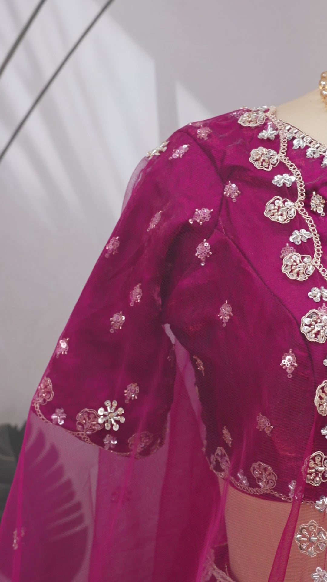 Wine Purple Embroidered Lehenga Choli with Net Dupatta – Bridal & Festive Wear