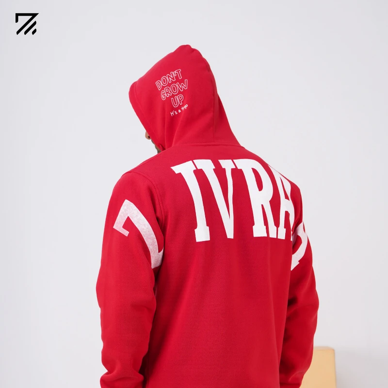 Mens Premium Hoodie - Red 2