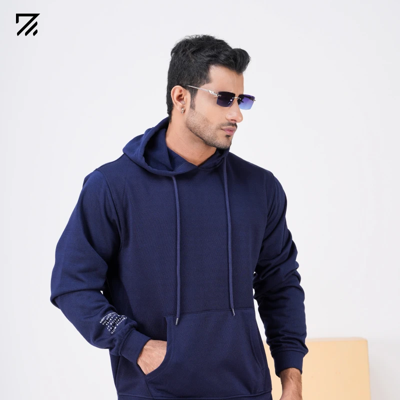 Mens Premium Hoodie - Navy Blue