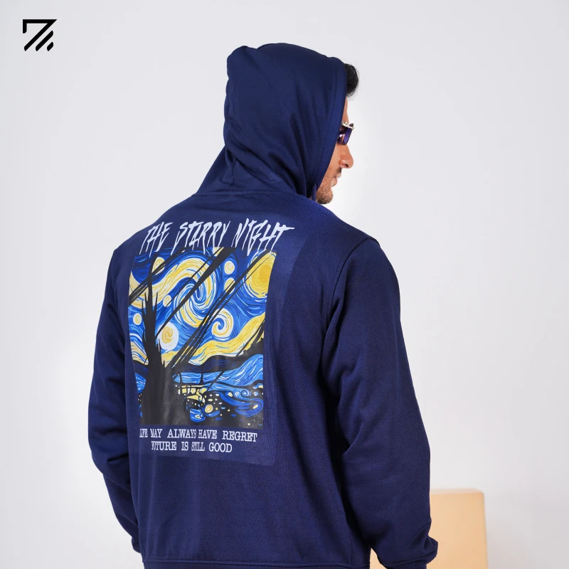 Mens Premium Hoodie - Navy Blue