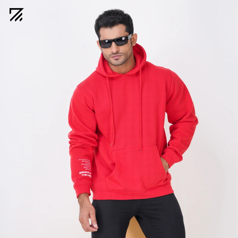 Mens Premium Hoodie - Red